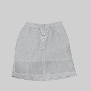 Two Star Dog White Skirt  Top Women XS Linen Beachwear Ginny Skirt NWT MSRP $110